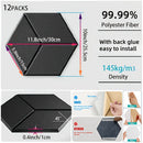 Panel Absorbente De Sonido Tipo Y, 12 Piezas, Panel Acústico, Panel De Aislamiento Acústico De Fibra Negra, Panel De Aislamiento De Sonido (lado Hexagonal De 5.9 Pulgadas, 12 Piezas, Tipo Y Negro)