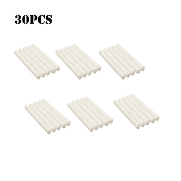 10/30/60/120 Piezas de Esponjas de Repuesto para Humidificador - Fibra PET de Alta Densidad Lavable, Diseño Fácil de Instalar y Reutilizable para Humidificadores Generales - Filtro Difusor Reemplazable para Mejora la Calidad del Aire y Comodidad, Blanco,