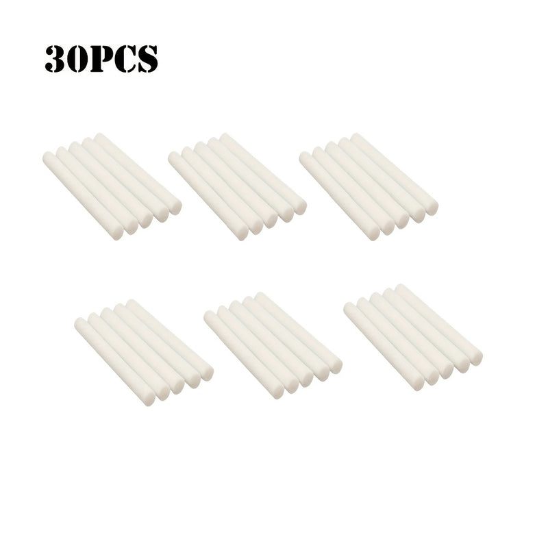 10/30/60/120 Piezas de Esponjas de Repuesto para Humidificador - Fibra PET de Alta Densidad Lavable, Diseño Fácil de Instalar y Reutilizable para Humidificadores Generales - Filtro Difusor Reemplazable para Mejora la Calidad del Aire y Comodidad, Blanco,