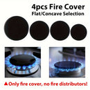 Juego de 4 Tapas Sabaf para Estufas de Gas - Opciones Plana/Cóncava, Material Duradero, Ideal para Accesorios de Quemador de Horno y Cabeza de Estufa, Protectores de Tejedoras