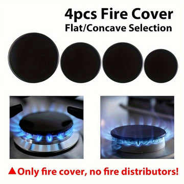 Juego de 4 Tapas Sabaf para Estufas de Gas - Opciones Plana/Cóncava, Material Duradero, Ideal para Accesorios de Quemador de Horno y Cabeza de Estufa, Protectores de Tejedoras