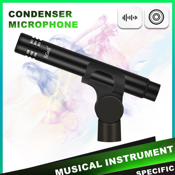 Micrófono de condensador de diafragma pequeño C06 Ultra Heart Finger - Grabación de alta definición para instrumentos acústicos - Audio nítido, listo para el escenario, musicalidad mejorada para batería, violín, piano