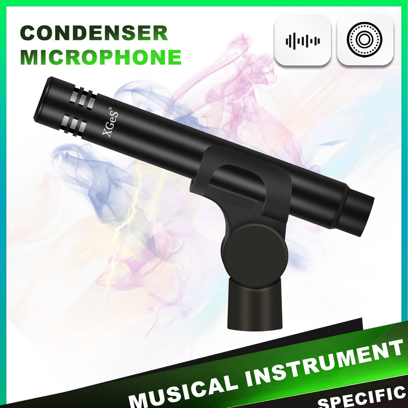 Micrófono de condensador de diafragma pequeño C06 Ultra Heart Finger - Grabación de alta definición para instrumentos acústicos - Audio nítido, listo para el escenario, musicalidad mejorada para batería, violín, piano