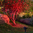 Foco de Árbol con LED Alimentado por Energía Solar para Paisajismo Exterior - Impermeable IPX4, Luz Roja, Iluminación Portátil para Jardín y Patio, Material Plástico, Instalación Fácil en el Suelo, Luces Solares para Jardín