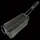 Cesta de freír cuadrada de metal plegable con asa - Ideal para papas fritas, nuggets de pollo y snacks | Cernidor de cocina duradero para freidoras y vaporeras | Perfecto para entusiastas de la cocina, cesta de freír para freidoras