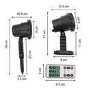 Proyector Luz LED Multipunto Exterior Interior + Control Remoto 1650V
