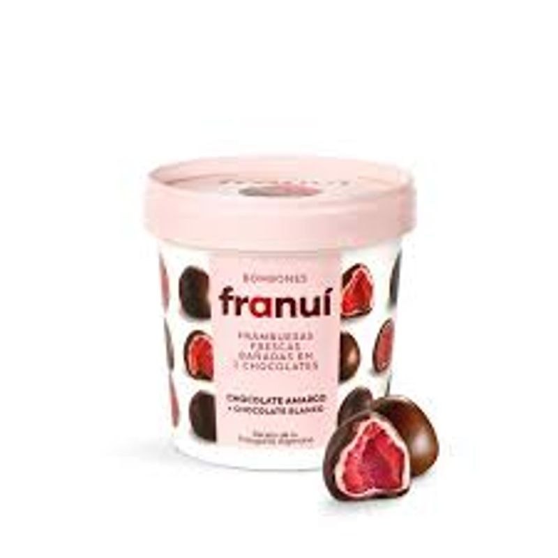 FRAMBUESA FRANUI 150G BAÑADA CHOCO/NEGRO