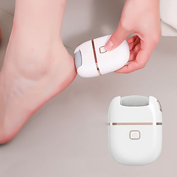Amoladora eléctrica para pies, piedra de pulir eléctrica para eliminar la piel muerta Beige Claro y el estrato córneo. Removedor de pies que elimina eficazmente la piel muerta Beige Claro. La cabeza mate delicada puede eliminar efectivamente la piel muer