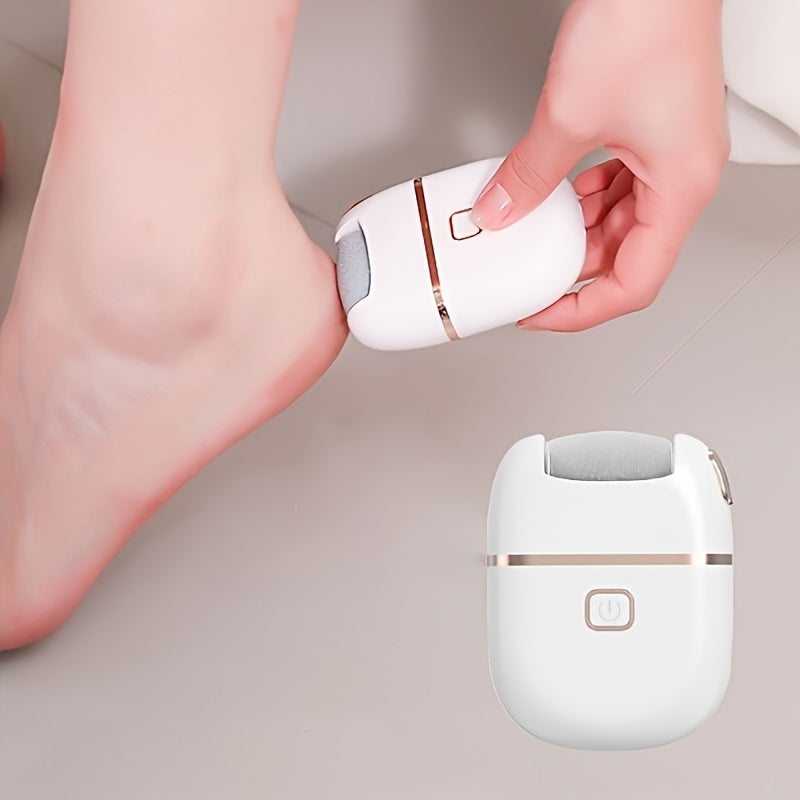Amoladora eléctrica para pies, piedra de pulir eléctrica para eliminar la piel muerta Beige Claro y el estrato córneo. Removedor de pies que elimina eficazmente la piel muerta Beige Claro. La cabeza mate delicada puede eliminar efectivamente la piel muer