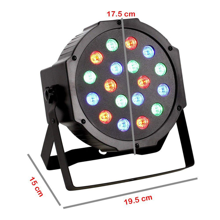 Luz led Audio Rítmica Fiestas Discotecas Multicolor RF 432
