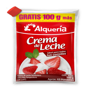 CREMA LECHE ALQUERIA 850G GRATIS 100G
