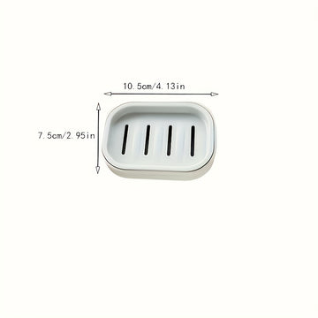 Caja de jabón multifuncional con drenaje automático, fácil de limpiar, ideal para baño y cocina