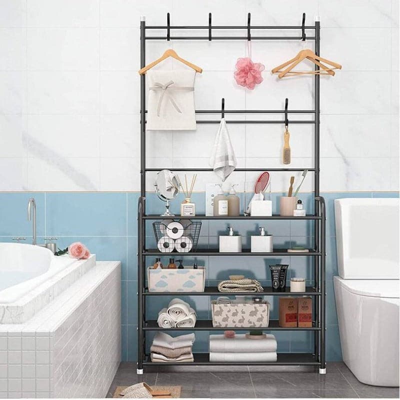Mueble Perchero con Zapatera de Metal