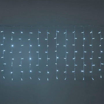 Cortina Led 3 Mts x 45 Cm 100 Led Blanca Luces Navidad 1321