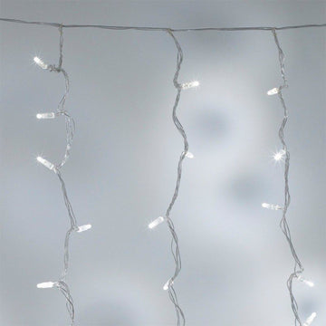 Cortina Led 3 Mts x 45 Cm 100 Led Blanca Luces Navidad 1321
