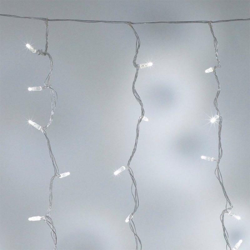 Cortina Led 3 Mts x 45 Cm 100 Led Blanca Luces Navidad 1321