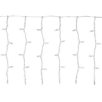 Cortina Led 3 Mts x 45 Cm 100 Led Blanca Luces Navidad 1321