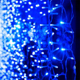 Cortina Led 3 Mts x 45 Cm 100 Led Azul Luces Navidad 1322