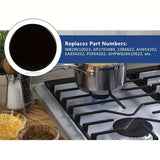 4 piezas para hornos de gas SABAF, accesorios para hornos de gas, cubierta de llama, superficie plana, 55 mm (1 pieza + 75 mm 2 piezas + 100 mm 1 pieza)