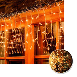 Cortina Led 3 Mts x 45 Cm 100 Led Cálida Luces Navidad 1320
