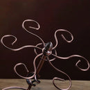 1pc Estilo Europeo Soporte de Vino Tinto Rojo Soporte de Vino Colgante Soporte de Vidrio de Pie Alto Soporte de Exhibición Invertido Soporte de Vino