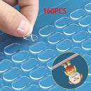 Paquete de 160/480 Puntos Adhesivos Transparentes de Doble Cara - Extraíbles, Alta Calidad, Fuerte Sujeción para Manualidades DIY, Decoración del Hogar, Carteles y Decoraciones de Fiesta, Proyectos Creativos, Diseño Práctico