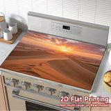 1pc Protector de Estufa - Diseño Atardecer en el Desierto con Dunas Doradas, Cubierta Resistente a Arañazos y Calor para Electrodomésticos - Compatible con Cocinas de Gas/Eléctricas, Hornos, Lavadoras, Secadoras - Superficie Fácil de Limpiar, Ajuste Perf