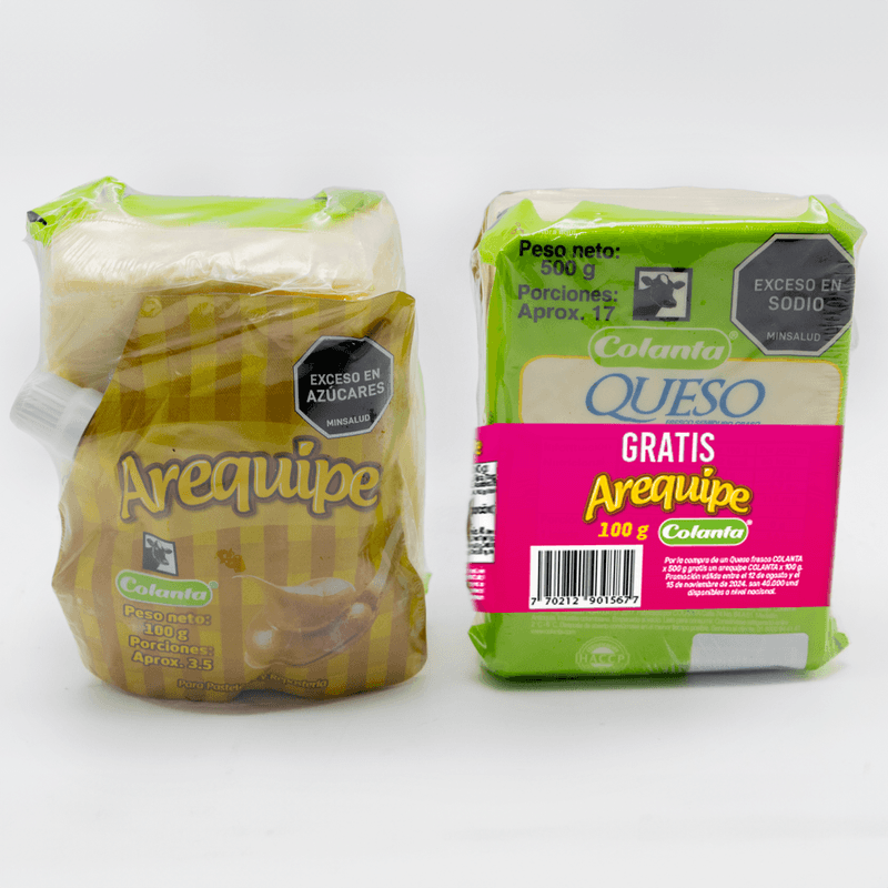QUESO BLANCO COLANTA 500G GRATIS AREQUIP