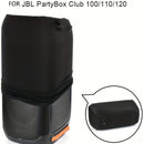 Funda protectora negra resistente a rayones para altavoz JBL Partybox 100/110/Club 120, con cierres seguros, lavable a máquina, para sistemas de sonido portátiles, equipos de DJ y presentaciones en vivo, cubierta duradera para altavoces