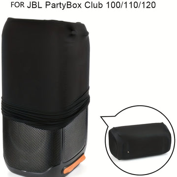Funda protectora negra resistente a rayones para altavoz JBL Partybox 100/110/Club 120, con cierres seguros, lavable a máquina, para sistemas de sonido portátiles, equipos de DJ y presentaciones en vivo, cubierta duradera para altavoces