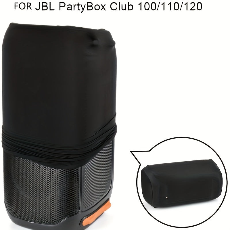 Funda protectora negra resistente a rayones para altavoz JBL Partybox 100/110/Club 120, con cierres seguros, lavable a máquina, para sistemas de sonido portátiles, equipos de DJ y presentaciones en vivo, cubierta duradera para altavoces
