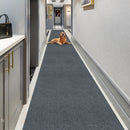 Alfombra rayada antideslizante y duradera para interiores y exteriores, lavable a máquina, de poliéster, para pasillo, cocina, sala, garaje o patio, en negro con rayas blancas, fácil de limpiar, cubrepiso decorativo, alfombra lavable
