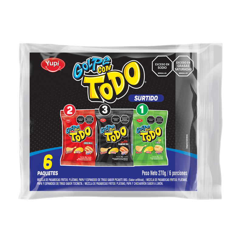 PASABOCA GOLPE CON TODO 270G SURTIDO
