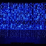 Cascada Luz Led Sube y Baja 6X2 Metros 600 Luces Azul Navidad RF 2018