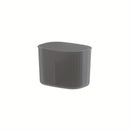 Caja organizadora de maquillaje plástica ligera, 1 pieza - Diseño elegante en blanco y gris, con múltiples compartimentos, para baño y tocador, sin necesidad de energía eléctrica, almacenamiento estético, fácil instalación