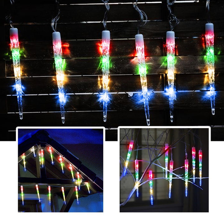 Luz led Tubo Hielo 4.5 Metros 12 Hielos Multicolor RF 2273