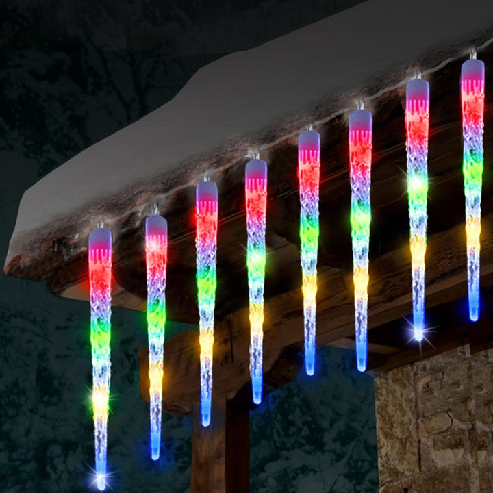 Luz led Tubo Hielo 4.5 Metros 12 Hielos Multicolor RF 2273