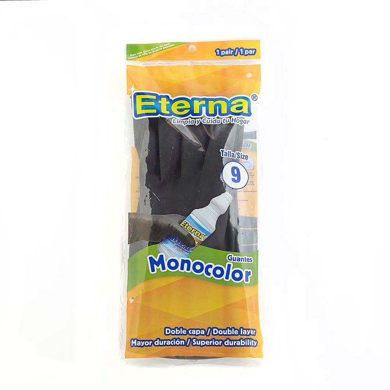 GUANTE ETERNA NEGRO 2U TALLA 9