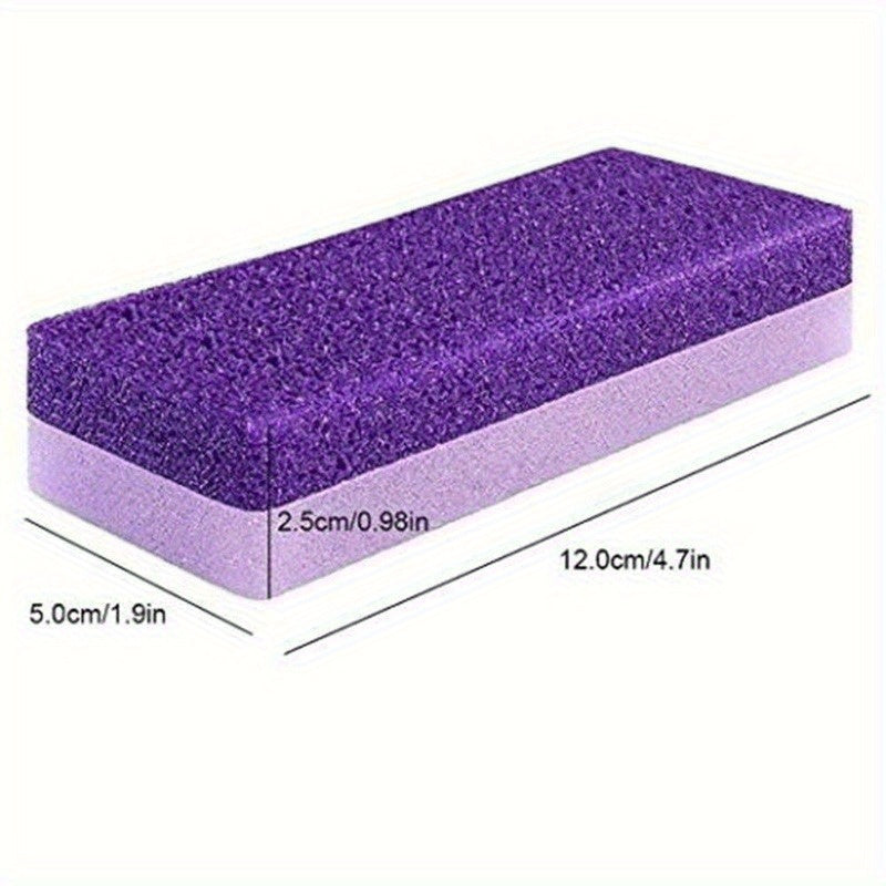 Pediluvio y Manicura Portátil Exfoliante Púrpura - Sin Batería, Eliminador de Cutículas Gruesas sin Fragancia, Herramienta Manual de Polipropileno Duradera para Pedicuras y Manicuras, Diseño Ergonómico, Artesanía de Calidad