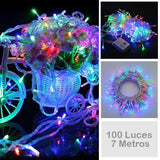 Extensión Luz LED Lineal 100 Luces 7 Metros Cable Transparente 1400