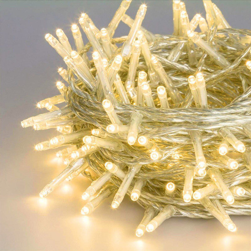 Extensión Luz LED Lineal 100 Luces 7 Metros Cable Transparente 1400