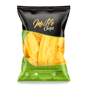 PLATANO MASTER CHIPS 130G LIMON