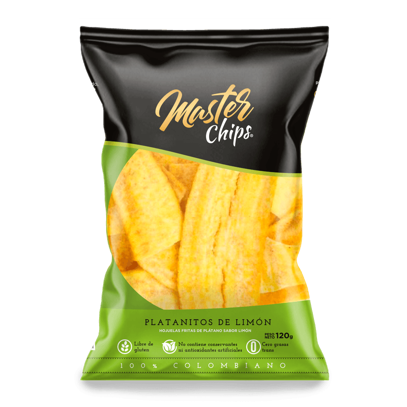 PLATANO MASTER CHIPS 130G LIMON