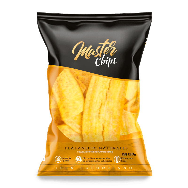 PLATANO MASTER CHIPS 120G NATURALES
