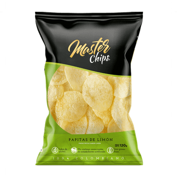 PAPA MASTER CHIPS 120G LIMON