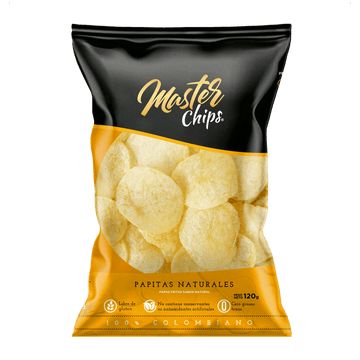 PAPA MASTER CHIPS 120G NATURALES