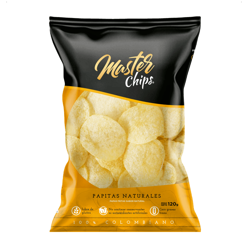 PAPA MASTER CHIPS 120G NATURALES