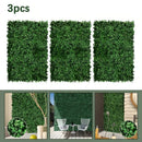 3 piezas de césped artificial de hojas de maní, tapete de pared de mijo de boj simulado expandible, material PE, resistente a los rayos UV, fácil de retirar, decoración para fiestas al aire libre, reuniones, festivales, bodas y cumpleaños, decoración de