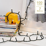 Extensión Luz LED Lineal 100 Luces 7 Metros Cable Verde 1410