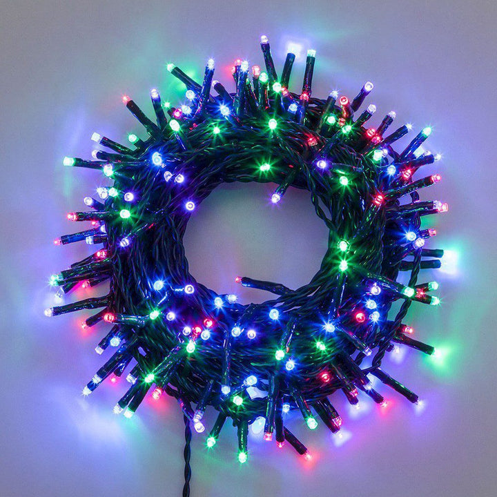 Extensión Luz LED Lineal 100 Luces 7 Metros Cable Verde 1410